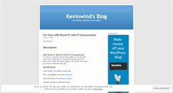Desktop Screenshot of kevinwind.wordpress.com