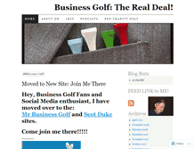 Tablet Screenshot of businessgolf.wordpress.com