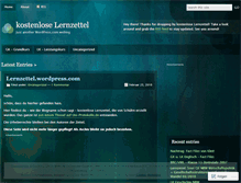 Tablet Screenshot of lernzettel.wordpress.com