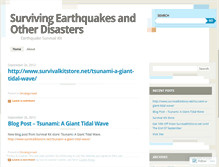 Tablet Screenshot of earthquakesurvivalkits.wordpress.com