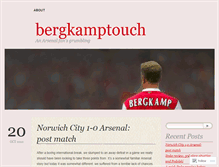 Tablet Screenshot of bergkamptouch.wordpress.com