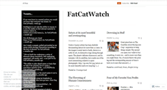 Desktop Screenshot of fatcatwatch.wordpress.com