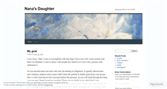 Desktop Screenshot of nanasdaughter.wordpress.com