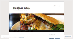 Desktop Screenshot of lotsofnicethings.wordpress.com