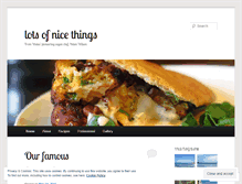 Tablet Screenshot of lotsofnicethings.wordpress.com