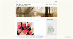 Desktop Screenshot of manicuresart.wordpress.com