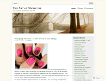 Tablet Screenshot of manicuresart.wordpress.com