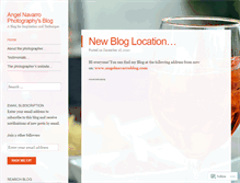 Tablet Screenshot of angelnavarrophotography.wordpress.com