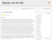 Tablet Screenshot of maartenvanderblij.wordpress.com