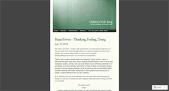 Desktop Screenshot of childrenswellbeing.wordpress.com