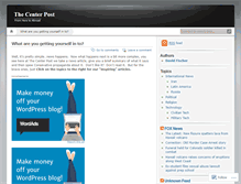 Tablet Screenshot of centerpost.wordpress.com