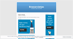 Desktop Screenshot of breezersletjes.wordpress.com