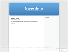 Tablet Screenshot of breezersletjes.wordpress.com