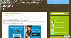 Desktop Screenshot of crunchydomesticgoddess.wordpress.com