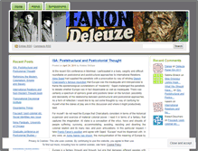 Tablet Screenshot of fanondeleuze.wordpress.com