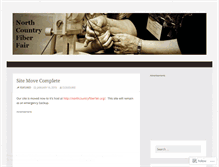 Tablet Screenshot of northcountryfiberfair.wordpress.com