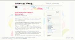 Desktop Screenshot of maimm.wordpress.com