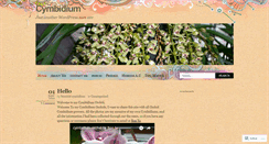 Desktop Screenshot of cymbidiums.wordpress.com