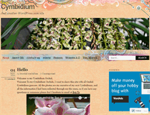 Tablet Screenshot of cymbidiums.wordpress.com