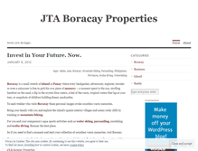 Tablet Screenshot of jtaboracayproperties.wordpress.com