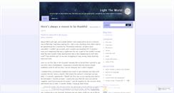 Desktop Screenshot of lighttheworld.wordpress.com