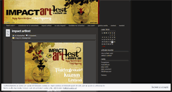 Desktop Screenshot of impactartfest.wordpress.com