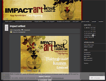 Tablet Screenshot of impactartfest.wordpress.com