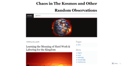 Desktop Screenshot of chaosinthekosmos.wordpress.com