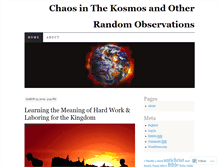 Tablet Screenshot of chaosinthekosmos.wordpress.com