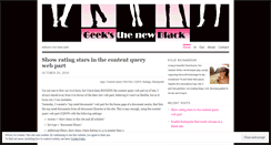Desktop Screenshot of geeksthenewblack.wordpress.com