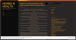 Desktop Screenshot of herbsnhealth.wordpress.com