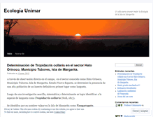 Tablet Screenshot of ecologiaunimar.wordpress.com