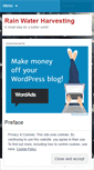 Mobile Screenshot of harvestrainwater.wordpress.com