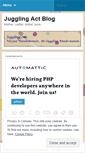 Mobile Screenshot of jugglingactblog.wordpress.com
