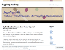 Tablet Screenshot of jugglingactblog.wordpress.com