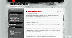 Desktop Screenshot of deadbeatatfilm.wordpress.com