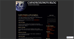 Desktop Screenshot of capadeozono.wordpress.com