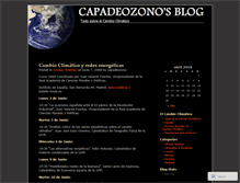 Tablet Screenshot of capadeozono.wordpress.com