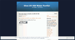 Desktop Screenshot of glowuv.wordpress.com