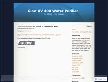 Tablet Screenshot of glowuv.wordpress.com