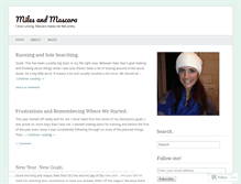 Tablet Screenshot of milesandmascara.wordpress.com