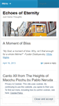 Mobile Screenshot of echoesandmemory.wordpress.com
