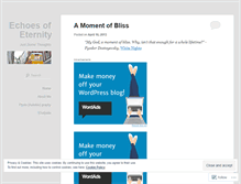 Tablet Screenshot of echoesandmemory.wordpress.com
