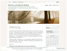 Tablet Screenshot of gentleandquietspirit.wordpress.com
