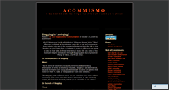 Desktop Screenshot of acommismo.wordpress.com