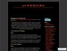 Tablet Screenshot of acommismo.wordpress.com