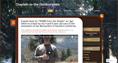 Desktop Screenshot of chaplaintotheoutdoorsmen.wordpress.com