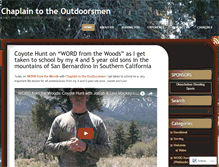 Tablet Screenshot of chaplaintotheoutdoorsmen.wordpress.com