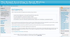 Desktop Screenshot of oprahsgospel.wordpress.com