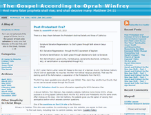 Tablet Screenshot of oprahsgospel.wordpress.com